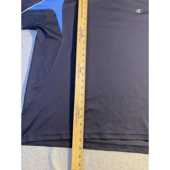 Champion‎ Dry Fit Shirt Mens Size XXL  Adult Blue Short Sleeve Reflective Tee - Picture 4 of 7